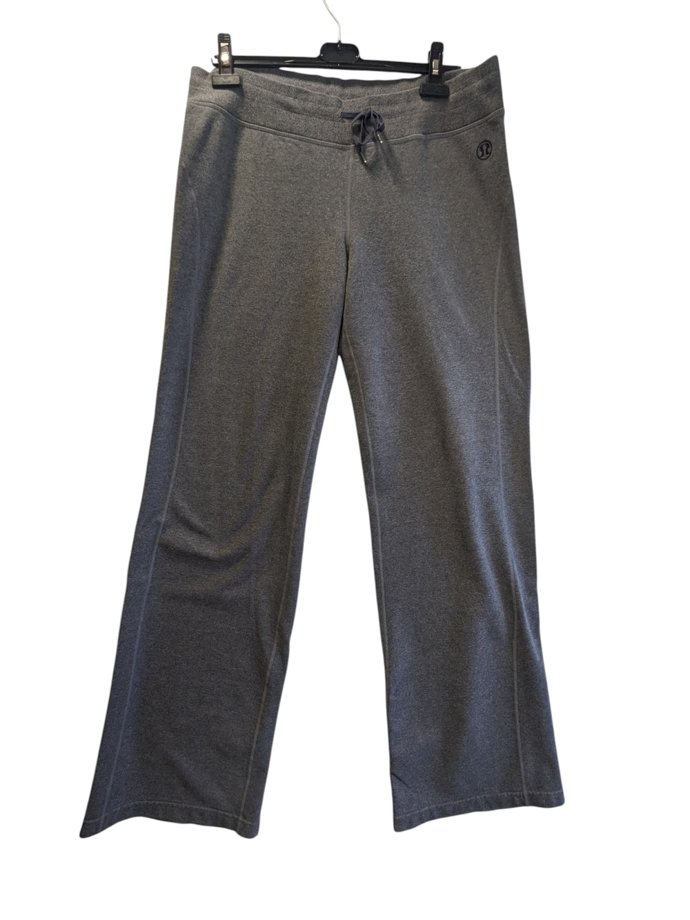 lululemon Wide Leg Drawstring Pants in Gray Size 12 Comfort Long Inseam